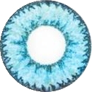 Geo Nudy Blue Circle Color Lens - CH622 Blue